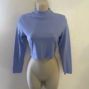 Women's Blue Long Sleeve Top